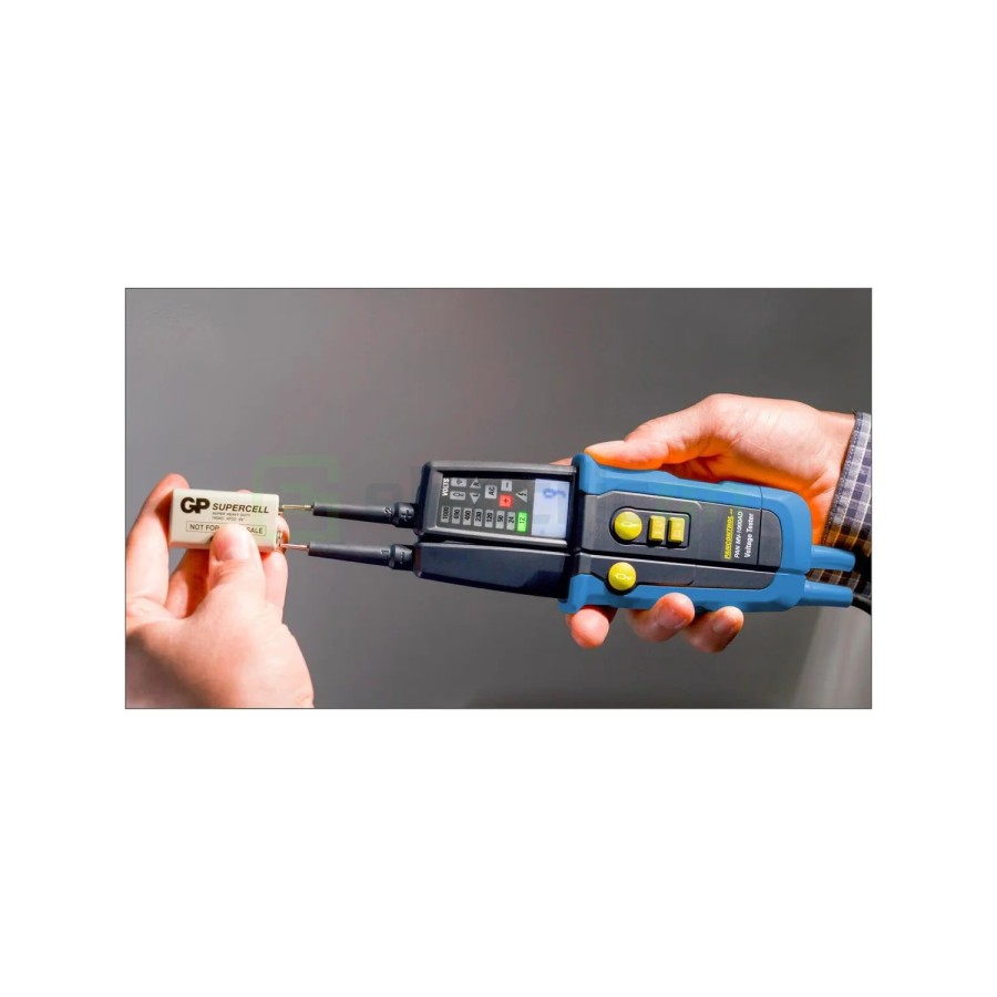 Tester de tensiune și de continuitate - 1000V AC/DC + afișaj de câmp rotativ și test diferențial 30mA - Pancontrol MV-1000AD