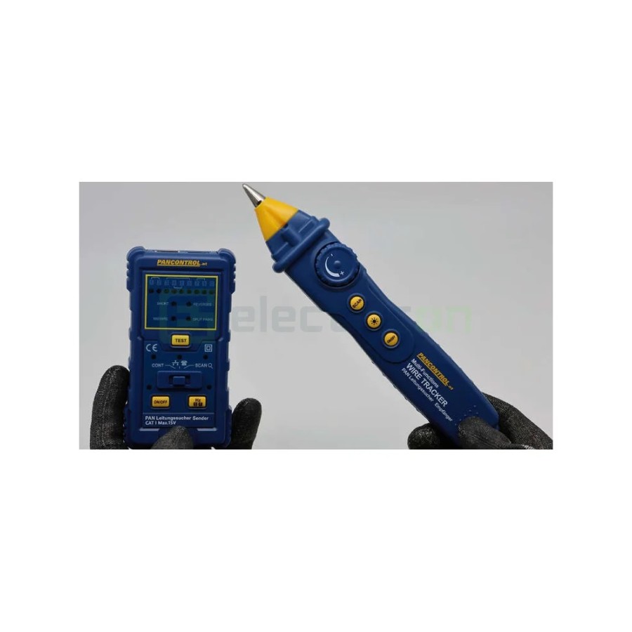 Detector profesional de traseu cablu în perete și tester de rețea LAN cu semnal acustic, Pancontrol PAN Leitungssucher