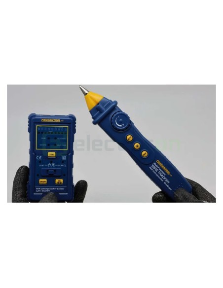 Detector profesional de traseu cablu în perete și tester de rețea LAN cu semnal acustic, Pancontrol PAN Leitungssucher
