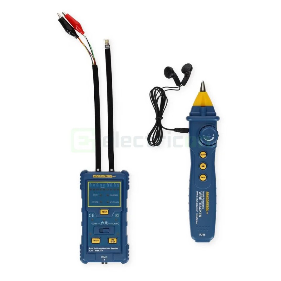 Detector profesional de traseu cablu în perete și tester de rețea LAN cu semnal acustic, Pancontrol PAN Leitungssucher
