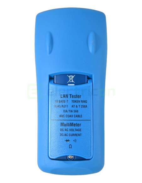 Tester profesional pentru cabluri de rețea UTP/STP, RJ45,RJ11, BNC cu multimetru digital - Pancontrol PAN LAN1