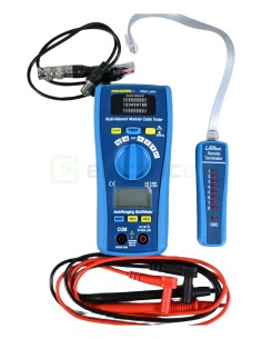 Tester profesional pentru cabluri de rețea UTP/STP, RJ45,RJ11, BNC cu multimetru digital - Pancontrol PAN LAN1 2