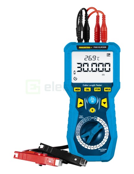 Aparat de măsurat lungimea cablurilor Cu/Al - 0,1 m–30 km - Pancontrol KLM30R