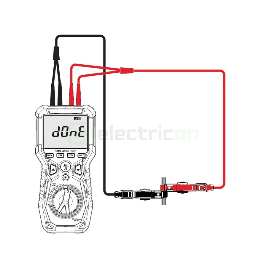 Aparat de măsurat lungimea cablurilor Cu/Al - 0,1 m–30 km - Pancontrol KLM30R