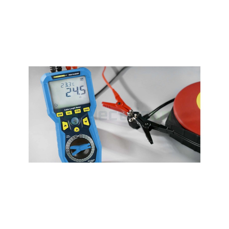 Aparat de măsurat lungimea cablurilor Cu/Al - 0,1 m–30 km - Pancontrol KLM30R