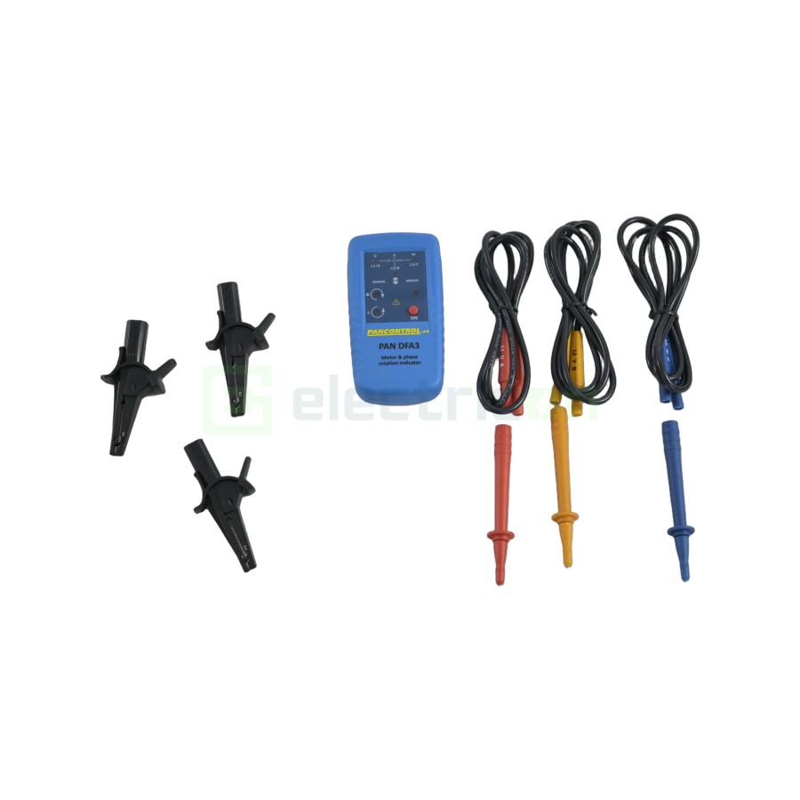 Multimetru digital - indicator al succesiuni fazelor și rotației motorului , afișaj LED, fără contact - Pancontrol PAN DFA3