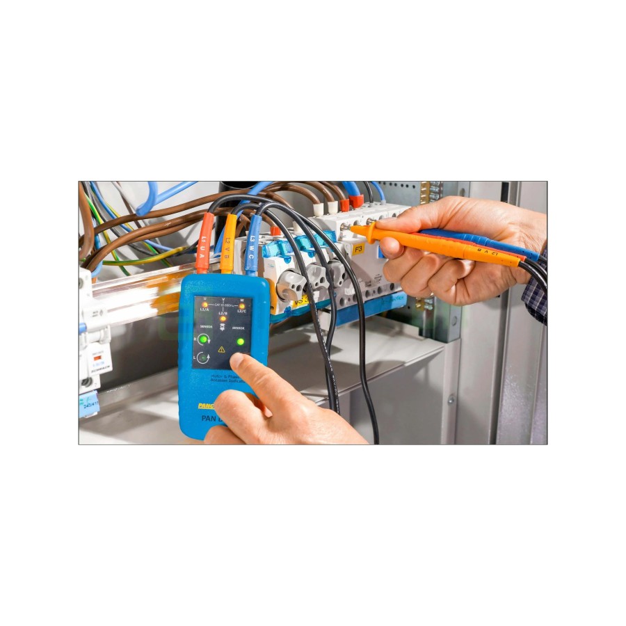Multimetru digital - indicator al succesiuni fazelor și rotației motorului , afișaj LED, fără contact - Pancontrol PAN DFA3