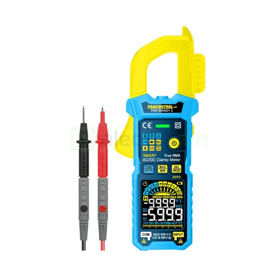Clește ampermetric - clampmetru - 600 A AC/DC True RMS cu InRush și NCV - Pancontrol PAN 600AD+ 2