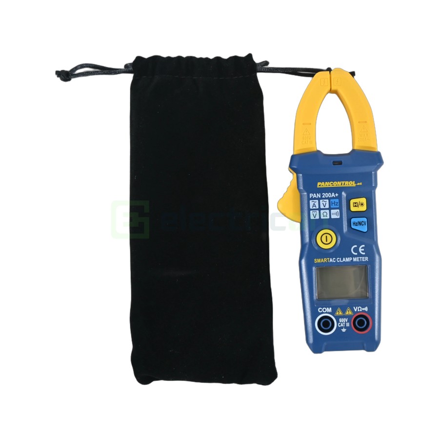 Clește ampermetic - clampmetru - 200A AC, NCV, auto-range, ecran iluminat - Pancontrol PAN 200A+