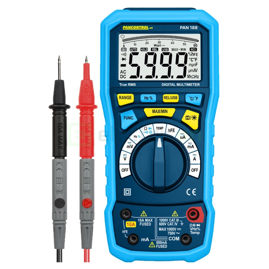 Multimetru digital True RMS - CAT III 1000 V / CAT IV 600 V - Pancontrol PAN 188