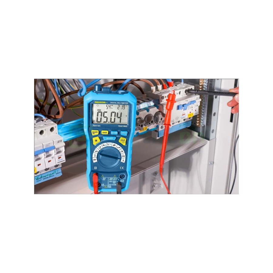 Multimetru multifuncțional True RMS cu sonometru, luxmetru, higrometru și termometru - CAT III 1000 V - Pancontrol PAN 185