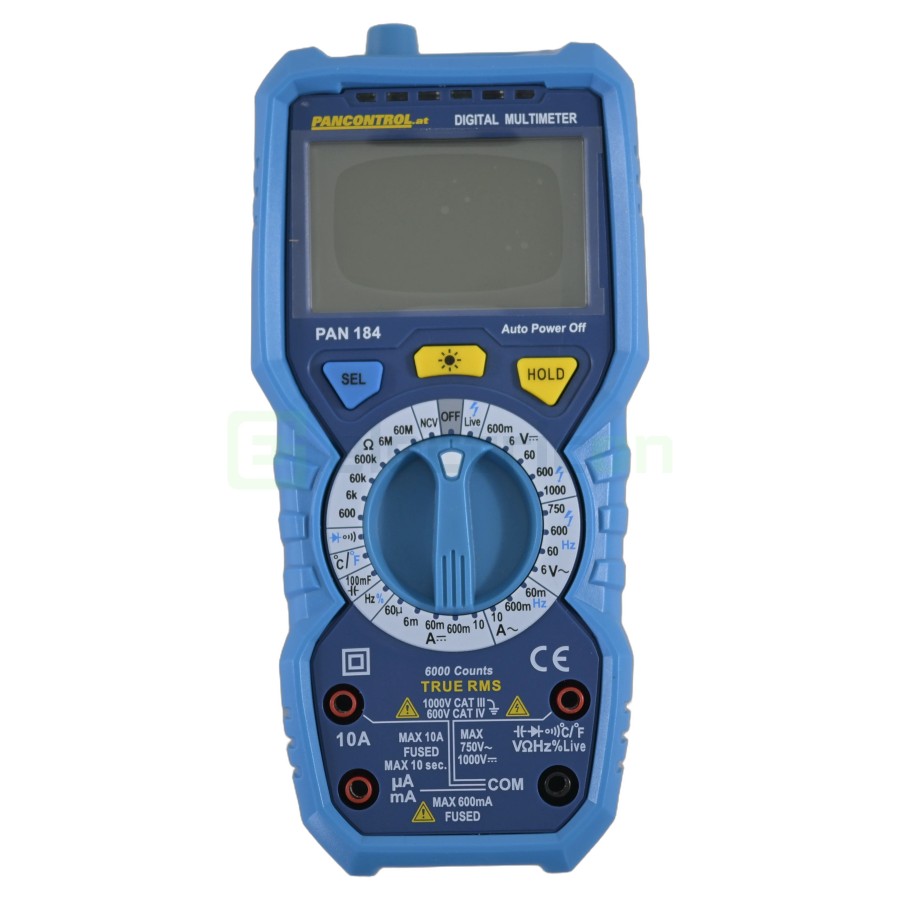 Multimetru digital True RMS cu NCV - AutoRange - CAT III 1000 V / CAT IV 600 V - Pancontrol PAN 184