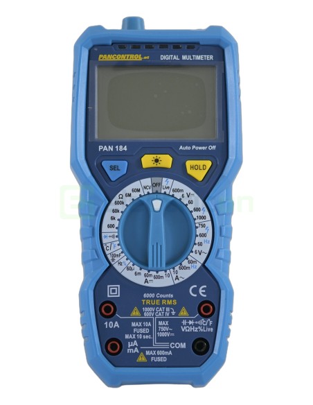 Multimetru digital True RMS cu NCV - AutoRange - CAT III 1000 V / CAT IV 600 V - Pancontrol PAN 184