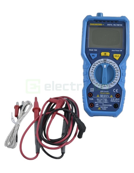 Multimetru digital True RMS cu NCV - AutoRange - CAT III 1000 V / CAT IV 600 V - Pancontrol PAN 184