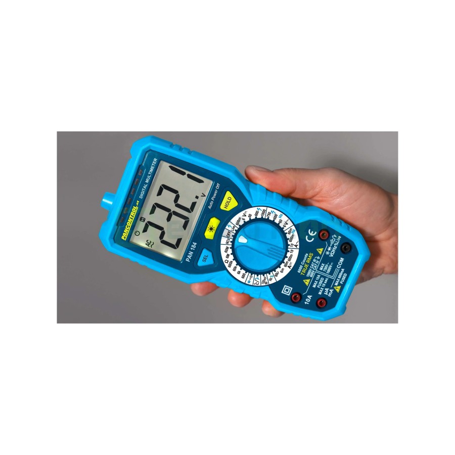 Multimetru digital True RMS cu NCV - AutoRange - CAT III 1000 V / CAT IV 600 V - Pancontrol PAN 184
