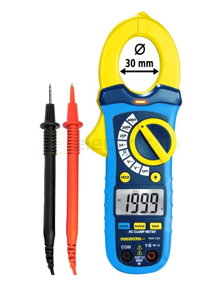 Clește ampermetric - clampmetru - 400 A AC cu multimetru 600V AC/DC, NCV - Pancontrol PAN 124