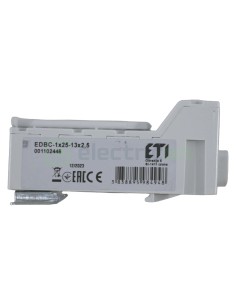 Clema conexiuni - Bloc de distribuție - EDBC 25/13x2,5 pe șină DIN gri - ETI 001102446 2