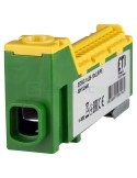 Clema conexiuni - Bloc de distribuție - EDBC 25/13x2.5 pe șină DIN galben-verde - ETI 001102448