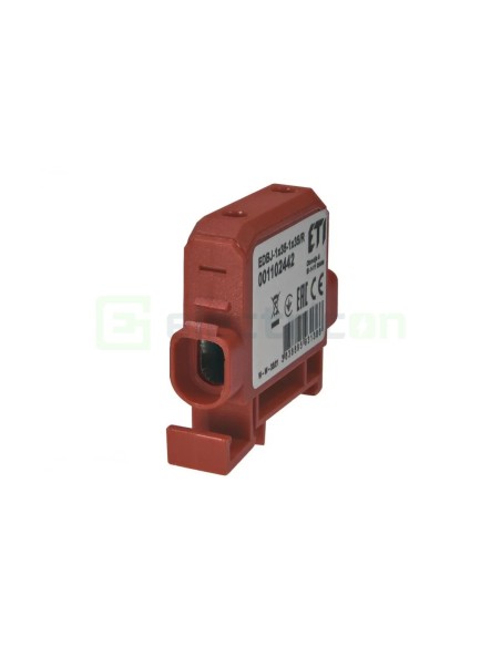 Clemă derivație Cu-Cu - 2 conexiuni (1x35mm² + 1x35mm²) EDC-35/1 roșu - ETI 001102442