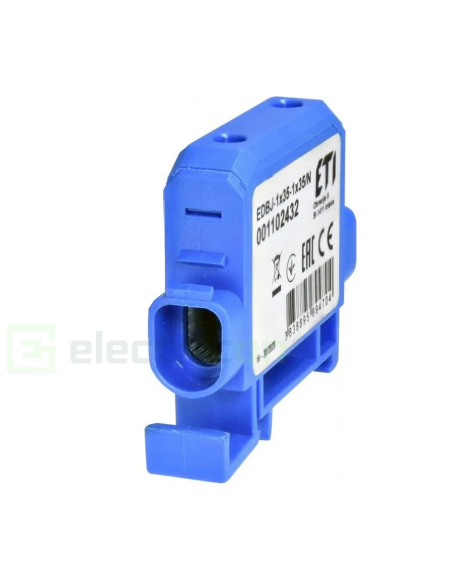Clemă derivație Cu-Cu - 2 conexiuni (1x35mm² + 1x35mm²) EDC-35/1 albastru - ETI 001102432