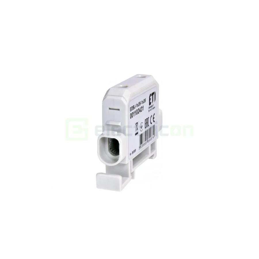 Clemă derivație Cu-Cu - 2 conexiuni (1x35mm² + 1x35mm²) EDC-35/1 gri - ETI 001102431
