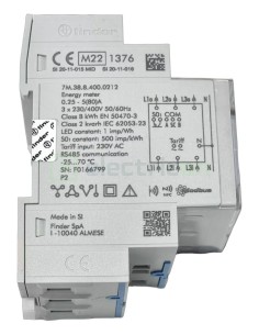 Contor de energie electrică (contoar) trifazat bidirectional afisaj digital 80A NFC Finder 7M.38.8.400.0212 2