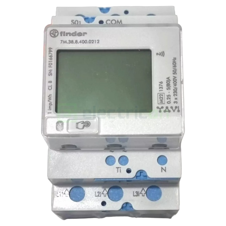 Contor de energie electrică (contoar) trifazat bidirectional afisaj digital 80A NFC Finder 7M.38.8.400.0212