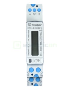 Contor de energie electrică (contoar) monofazat bidirecțional cu afișaj digital 40A NFC Finder 7M.24.8.230.0210