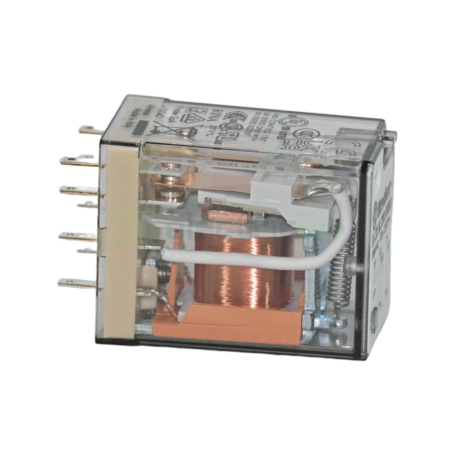 Releu industrial - miniaturizat - 230V AC, 2 contacte 10A, 8 pini - Finder 55.32.8.230.0000