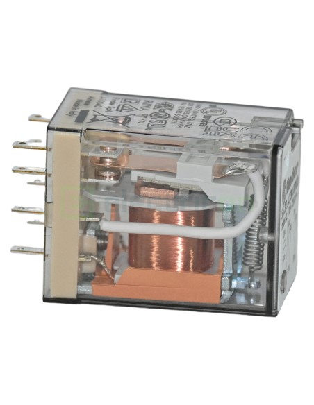 Releu industrial - miniaturizat - 230V AC, 2 contacte 10A, 8 pini - Finder 55.32.8.230.0000