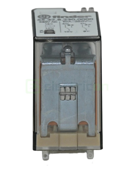 Releu industrial - miniaturizat - 230V AC, 2 contacte 10A, 8 pini - Finder 55.32.8.230.0000