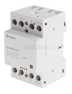 Contactor modular 4P 3M 63A 4ND 12V 22.64 - Finder 22.64.0.012.4310