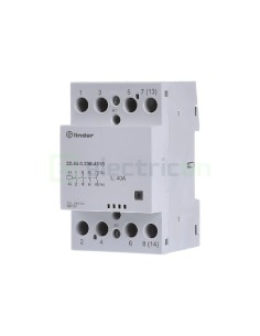Contactor modular 4P 3M 40A 4ND 230V 22.44 - Finder 22.44.0.230.4310