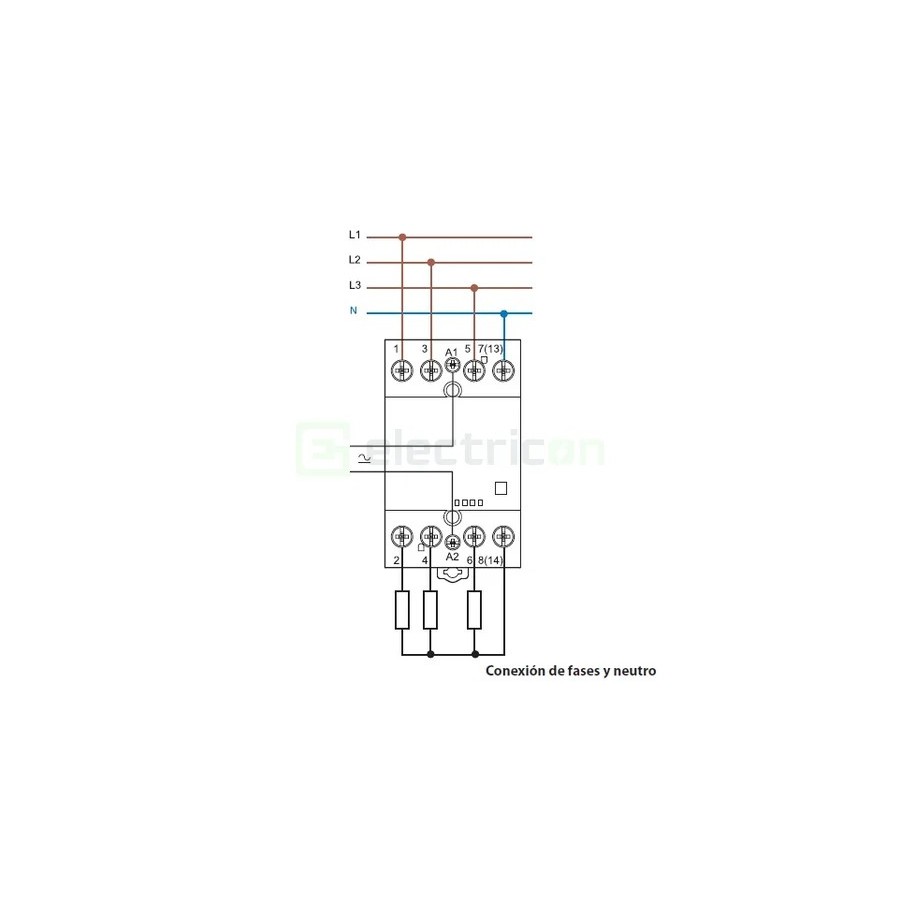 Contactor modular 4P 3M 40A 4ND 230V 22.44 - Finder 22.44.0.230.4310