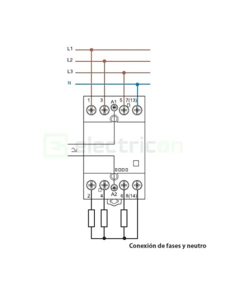 Contactor modular 4P 3M 40A 4ND 230V 22.44 - Finder 22.44.0.230.4310