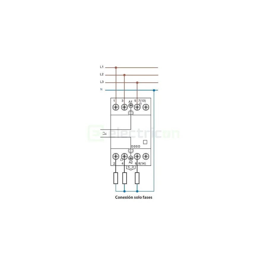 Contactor modular 4P 3M 40A 4ND 230V 22.44 - Finder 22.44.0.230.4310