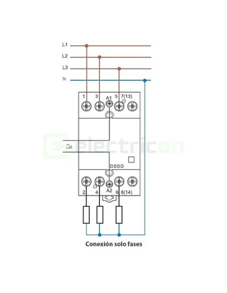 Contactor modular 4P 3M 40A 4ND 230V 22.44 - Finder 22.44.0.230.4310