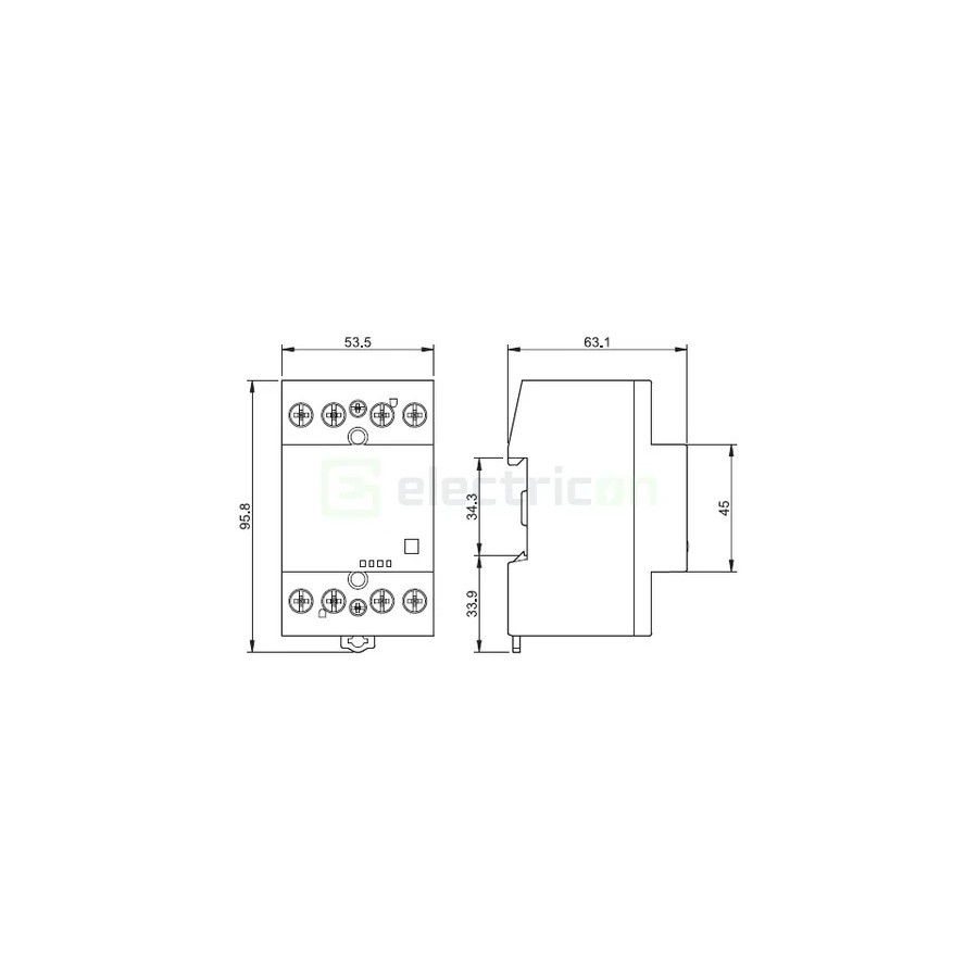 Contactor modular 4P 3M 40A 4ND 230V 22.44 - Finder 22.44.0.230.4310
