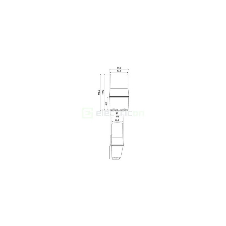 Senzor crepuscular - 230VAC reglabil 1-80lx 1ND 16A 2000W IP54 montaj perete - Finder 10.41.8.230.0000
