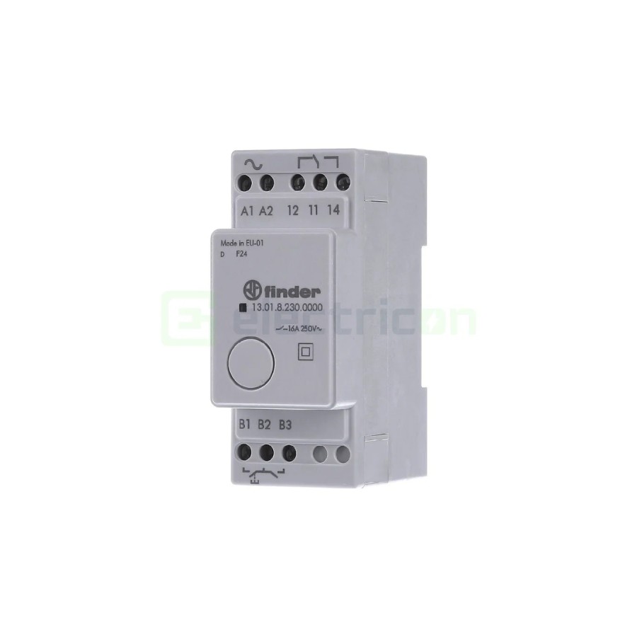 Releu pas cu pas - teleruptor - 230VAC electronic modular 1ND 16A - Finder 13.01.8.230.0000