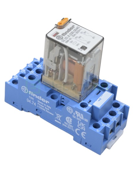 Soclu releu, intermediar 14 pini, compatibil cu relee gama 55, Finder, 94.74