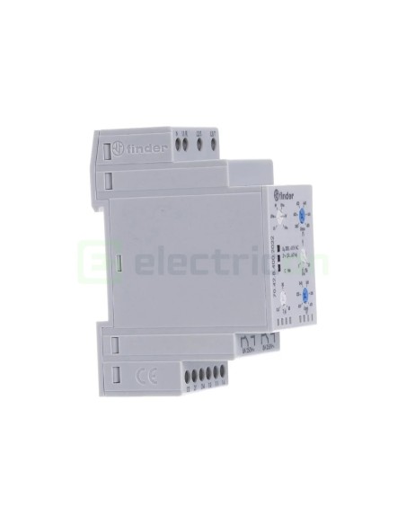 Releu control tensiune - trifazat cu nul - reglabil 300-480VAC - 2ND 8A 2kVA - Finder 70.42.8.400.2032