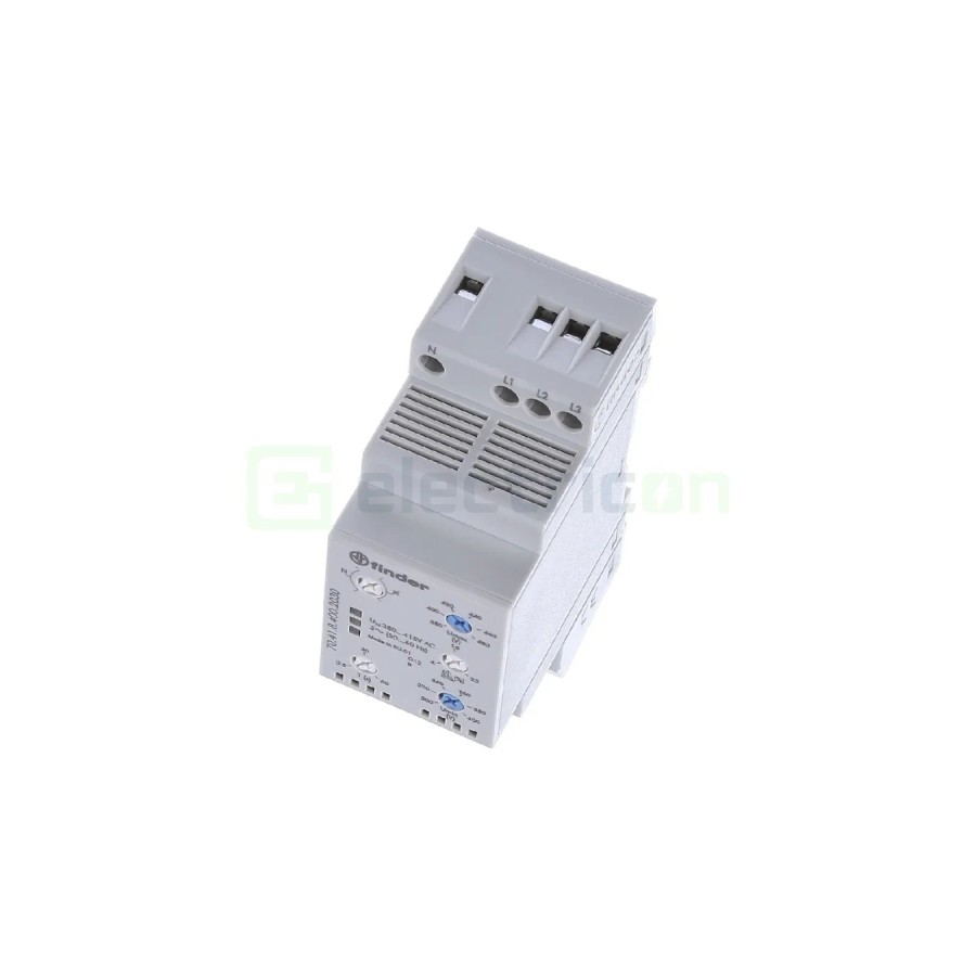 Releu control tensiune - trifazat - reglabil 300-480VAC 1ND 6A 1.5kVA - Finder 70.41.8.400.2030