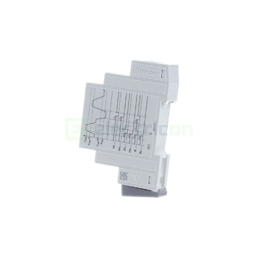 Releu control tensiune - monofazat reglabil 170-270VAC 1ND 10A 2.5kVA - Finder 70.11.8.230.2022