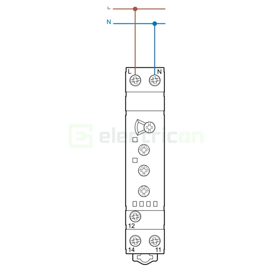 Releu control tensiune - monofazat reglabil 170-270VAC 1ND 10A 2.5kVA - Finder 70.11.8.230.2022