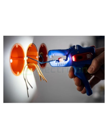 Clește dezizolator - Nr. 5 Pro LED - 0,2 - 16 mm², cu iluminare LED, albastru - Weicon 10101937
