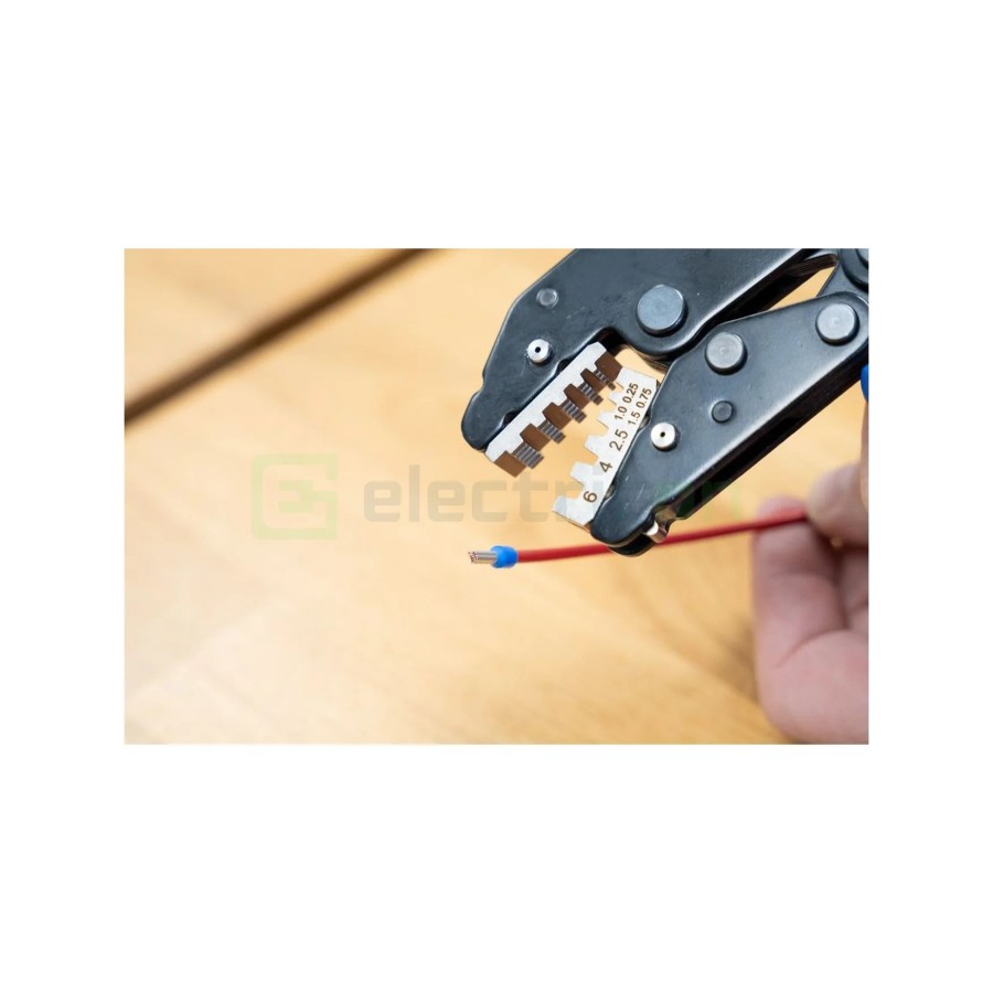 Clește de sertizare - ERGO - pentru pini terminali, design ergonomic - Weicon 10100516