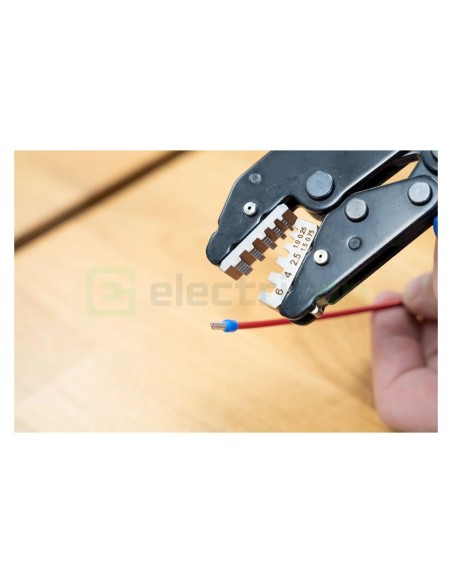 Clește de sertizare - ERGO - pentru pini terminali, design ergonomic - Weicon 10100516