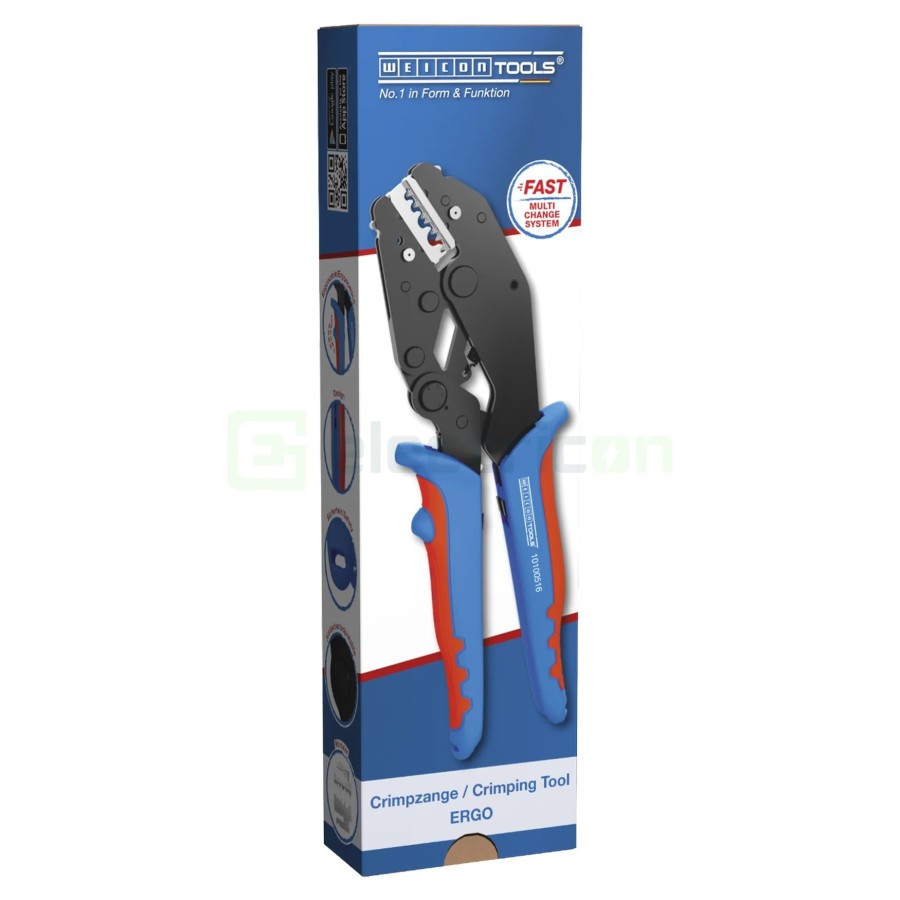 Clește de sertizare - ERGO - pentru pini terminali, design ergonomic - Weicon 10100516