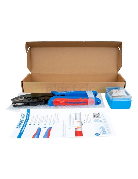 Clește de sertizare - ERGO - pentru pini terminali, design ergonomic - Weicon 10100516